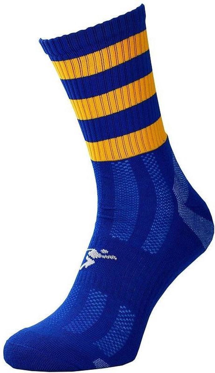 Precision Sportsokken Pro Junior Nylon Blauw/oranje Maat 35-39