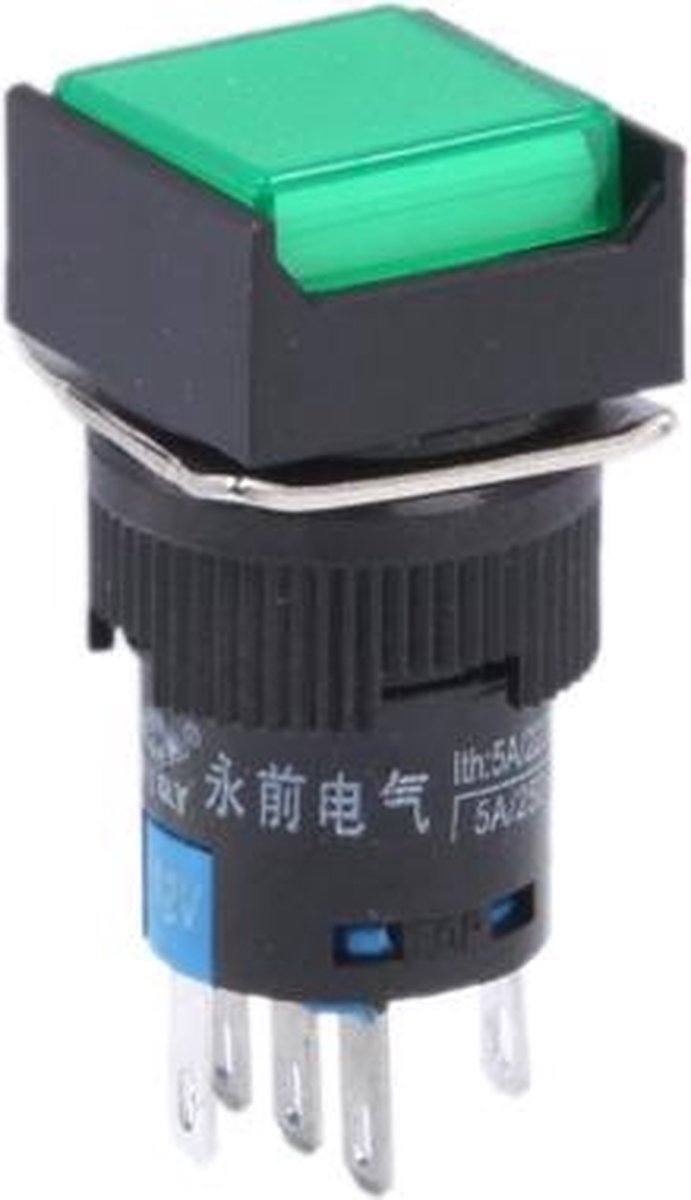 Auto DIY vierkante knop Push-schakelaar met LED-indicator