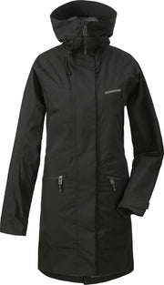 Didriksons - Regenparka voor vrouwen - Ilma - Zwart - maat S (38)