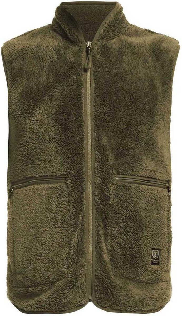 Tenson Nechako Pile Vest M - Bodywarmer - Heren - Olijfgroen - Maat M