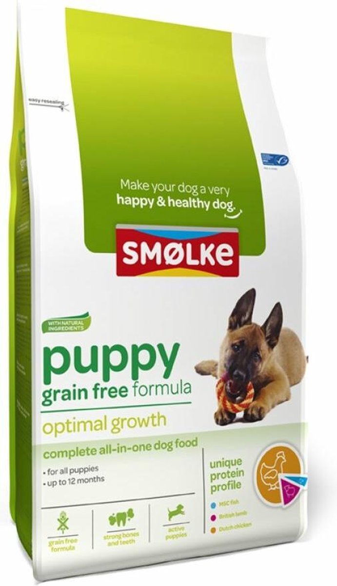 Smolke Puppy Graanvrij - Hondenvoer - 3 kg