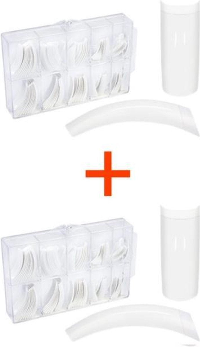 Nageltips Wit 2 X 100 Stuks - Kunstnagel Voordeel Set!