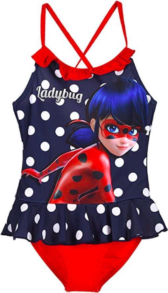 Miraculous Ladybug badpak - blauw - maat 110 / 5 jaar
