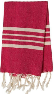 Gastendoek Krem Sultan Fuchsia - 30x50cm - Toilet Handdoek - Kleine Handdoek - Wc Handdoek - Gastenhanddoek