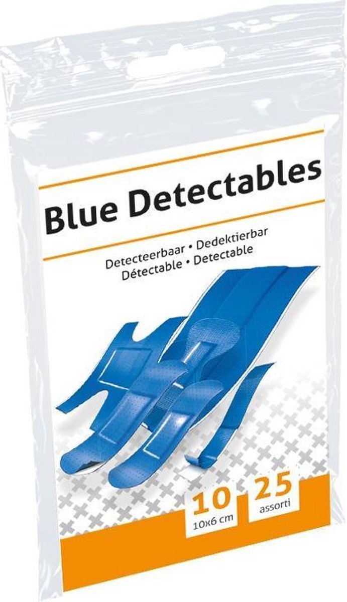 Pleisters blauw detectable assorti