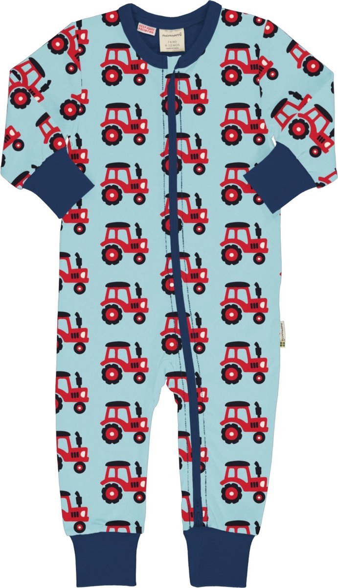 Maxomorra baby onesie Tractor 86-92