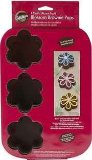 Wilton Brownie Siliconen Bakvorm met 6 bloemen