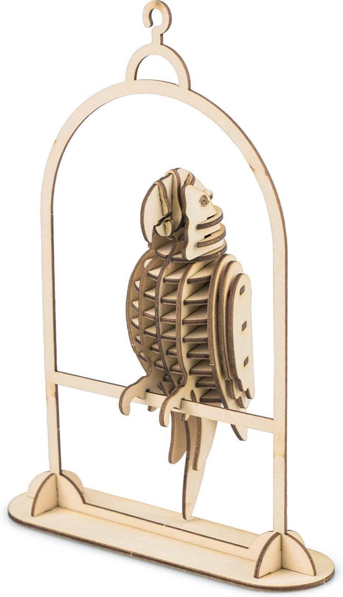 Modern 3D Wooden Puzzel Papegaai