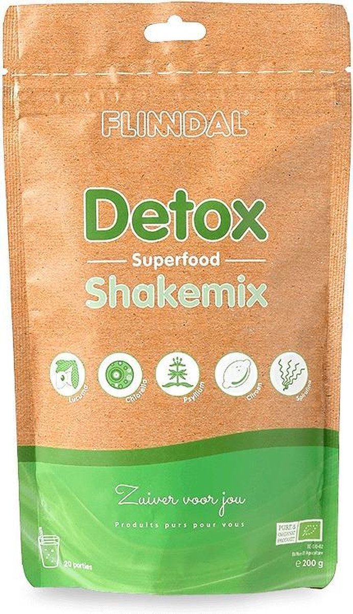 Superfood Shakemix Detox 200 gram - Complete basis voor een gezonde detox smoothie