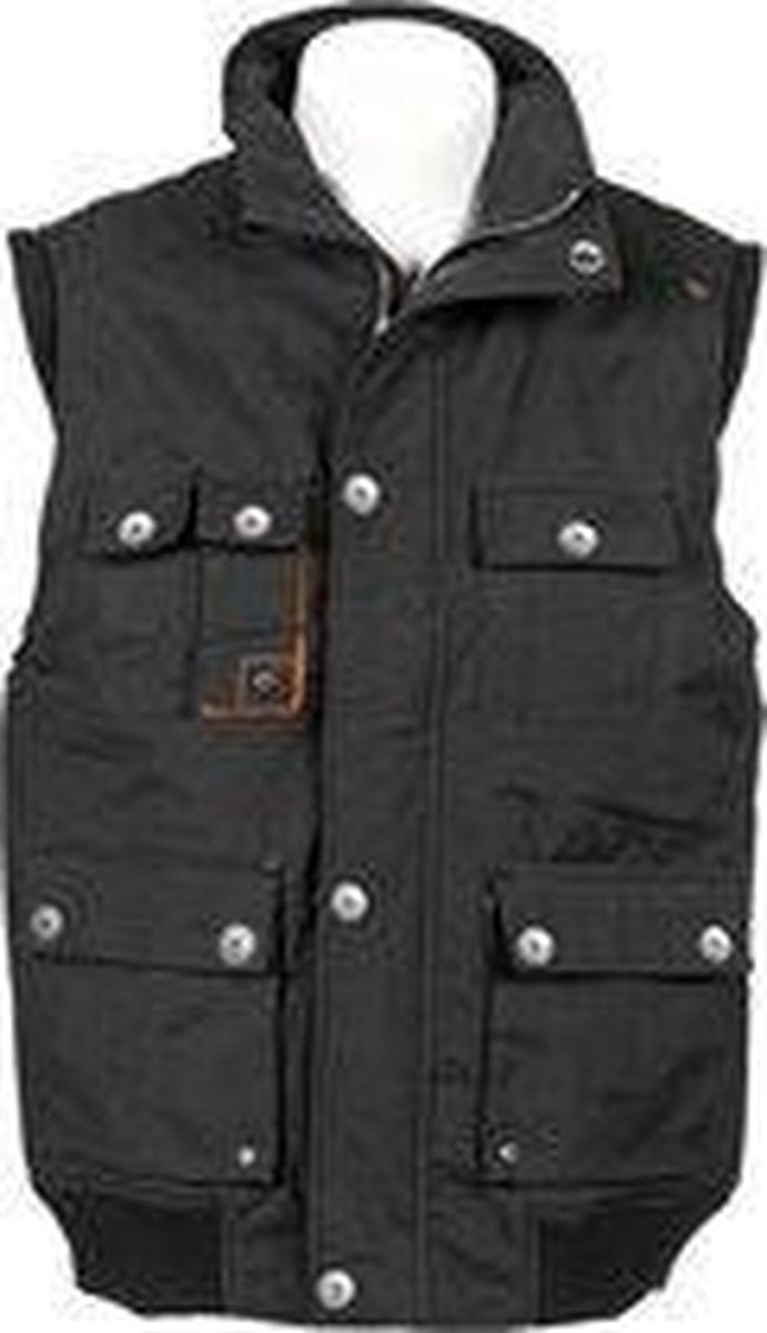 T'RIFFIC® EGO Bodywarmer 75/25% katoen/polyamide Zwart size XS