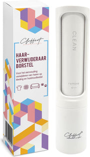 Cluffert - Kledingroller - Pluizenverwijderaar - Herbruikbare kleefroller - Dierenhaar verwijderaar - Wit