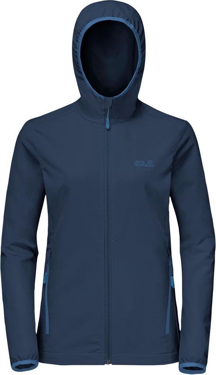 Jack Wolfskin Turbulence Jacket Women - Dark indigo - Outdoor Kleding - Jassen - Winddichte jassen