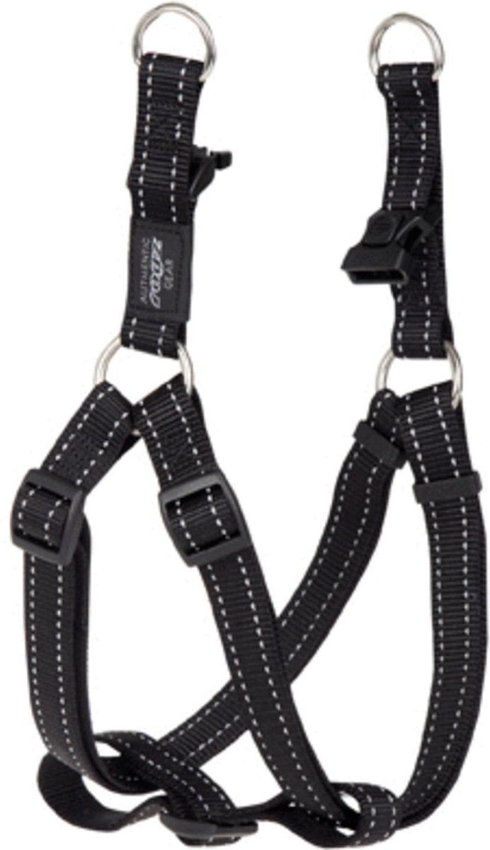 Rogz For Dogs Fanbelt Step-In Zwart 20 mmx53-76 cm