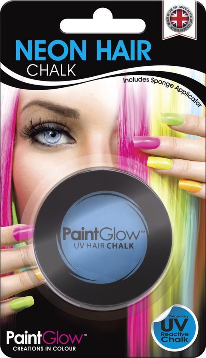 PaintGlow Neon/UV Haarkrijt Blauw