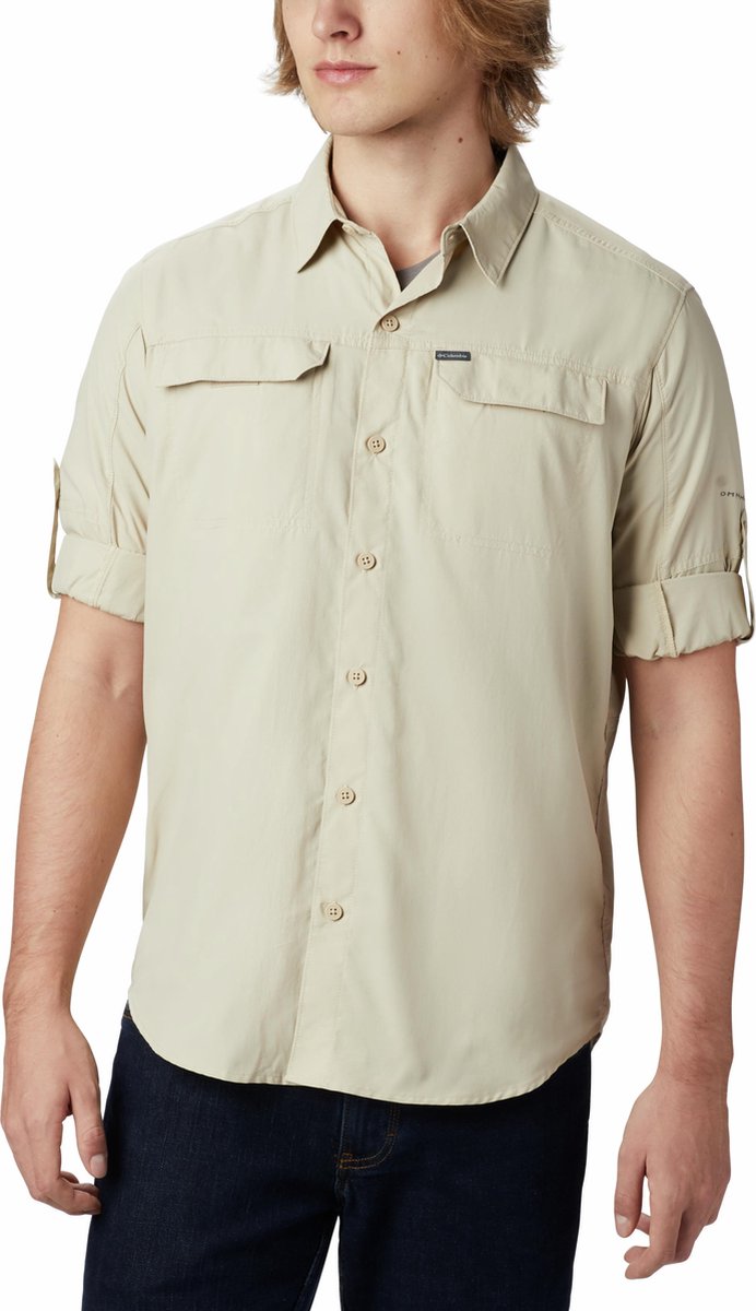 Columbia Silver Ridge EU 2.0 Long Sleeve Shirt - Fossil - Heren - Maat L