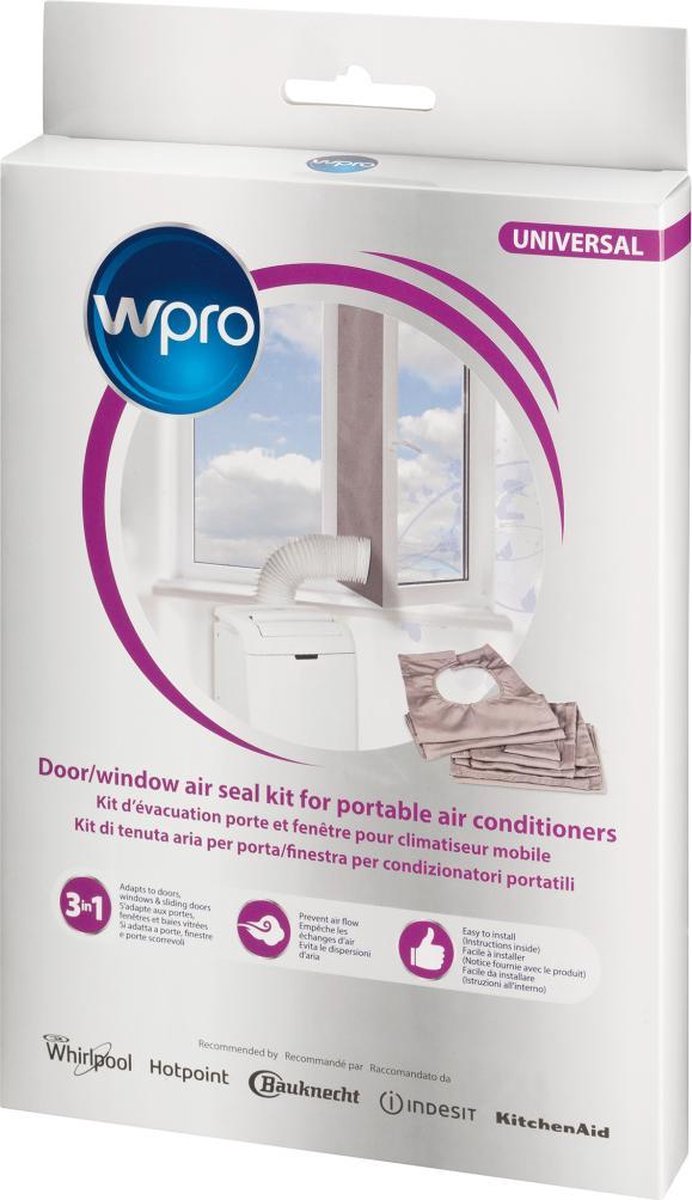 Wpro CAK002 - Airco raamafdichtingskit - 220 cm