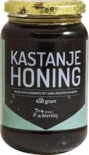 Kastanjehoning 450g Imkerij de Werkbij
