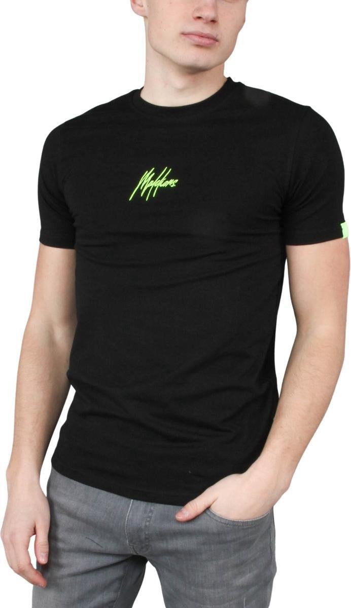Malelions Gyzo T-Shirt - Black/Neon Yellow - S