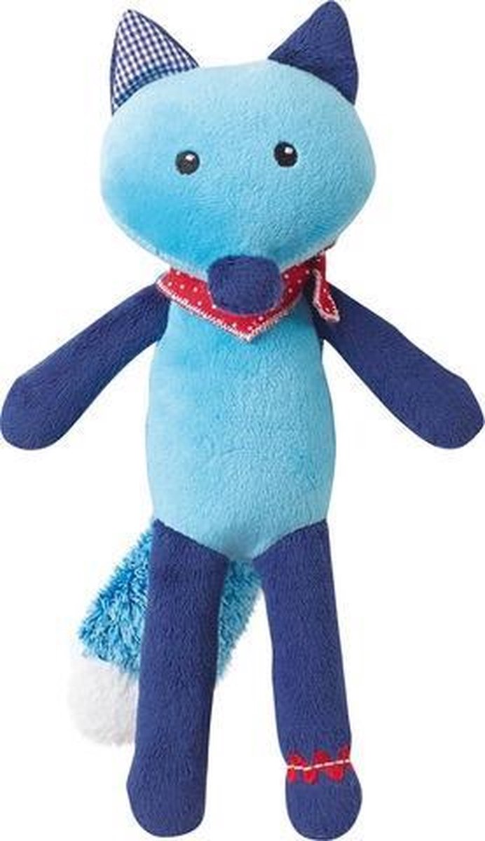 Jemini Knuffel Vos Blauw 27 Cm
