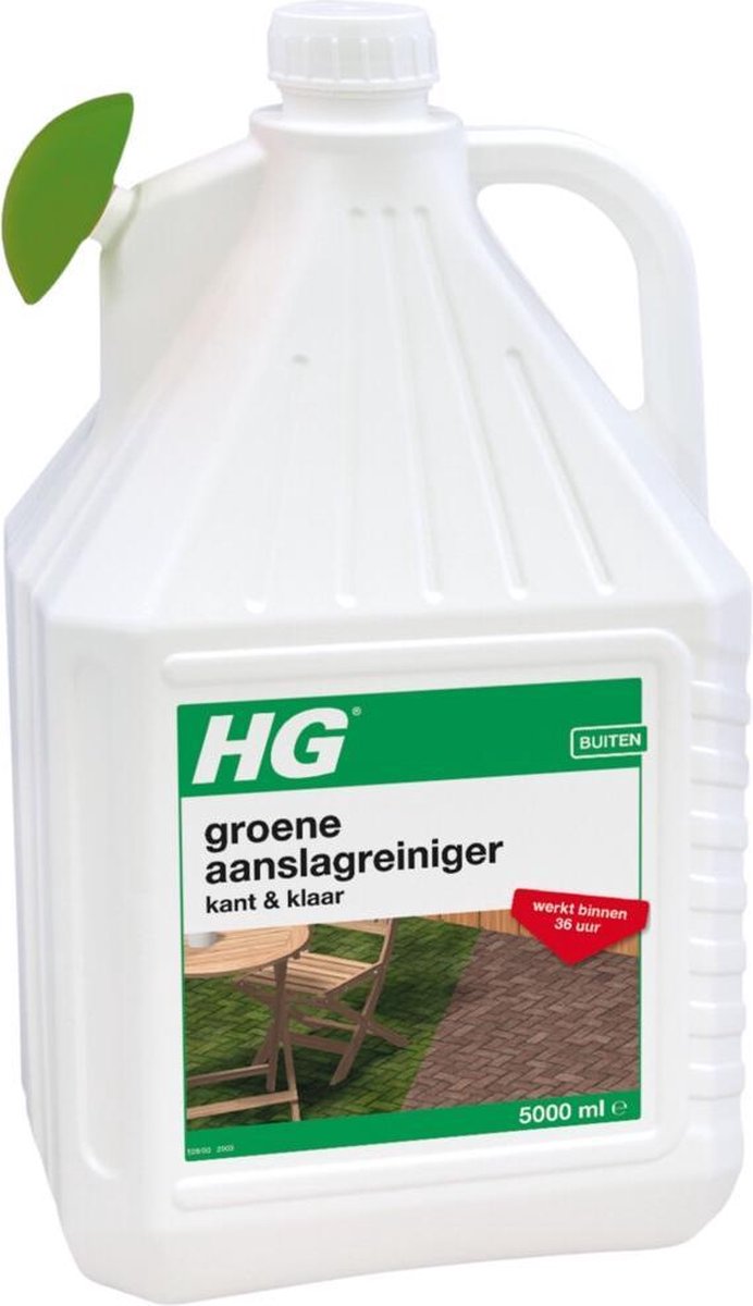 4x HG Groene Aanslag Reiniger Kant & Klaar 5 Liter