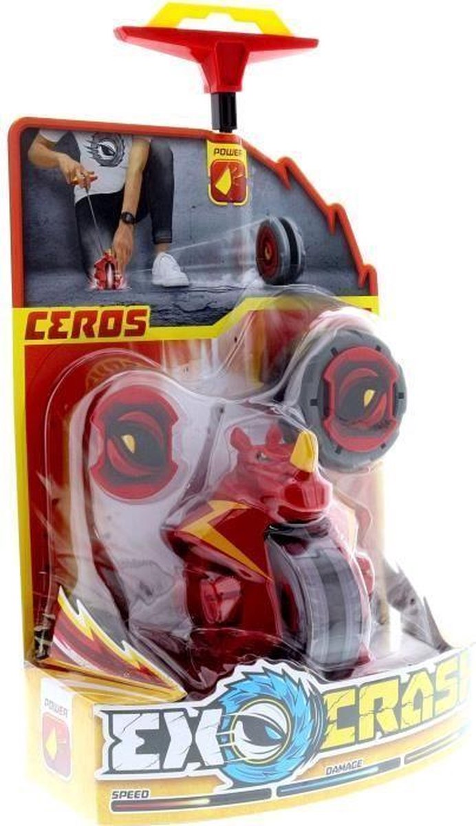 Goliath Exocrash Tol Neushoorn 10 Cm Rood