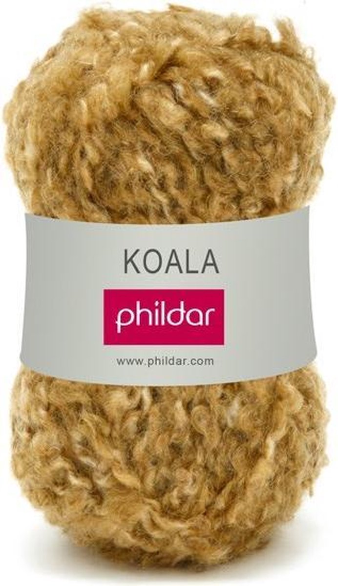 Phildar Koala bruin - Bronze 102 PAK MET 19 BOLLEN a 50 GRAM. OP=OP.