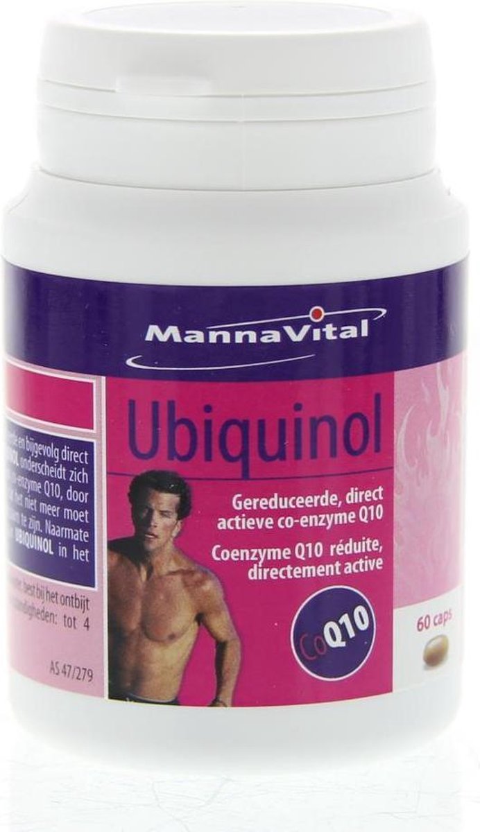 Mannavita Mannavital Rode Ortho-reeks Ubiquinol Q10 50mg Capsules Energie 60capsules
