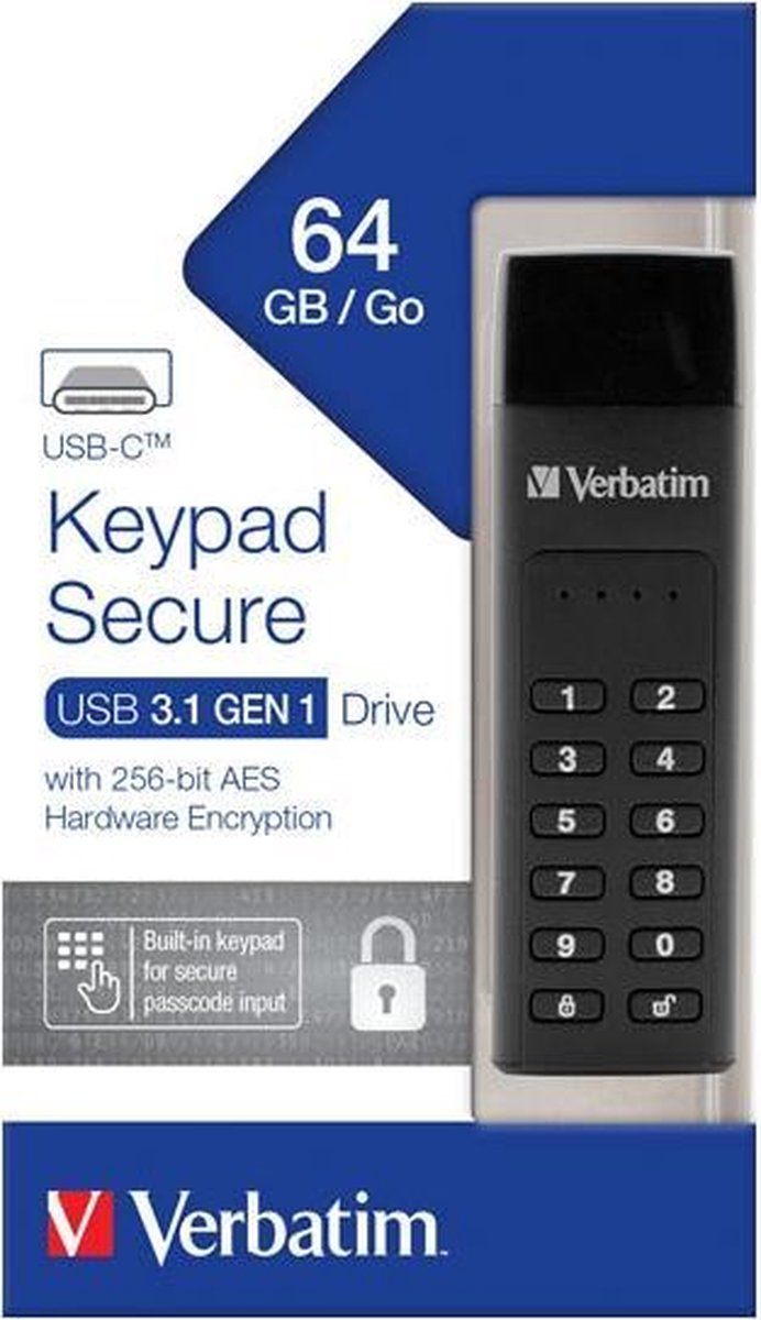 Verbatim 49431 USB flash drive 64 GB USB Type-C 3.2 Gen 1 (3.1 Gen 1) Zwart