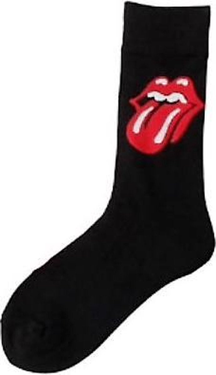 Fun sokken 'Rolling Stones' Zwart (91196)