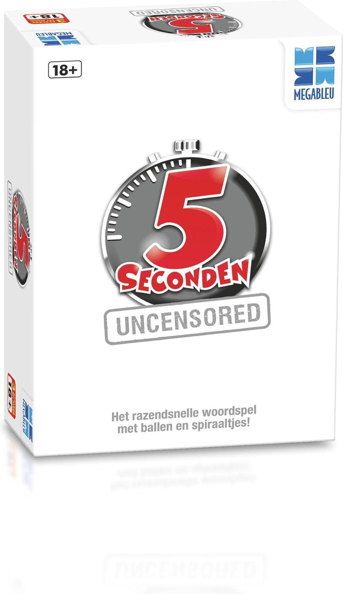 5 Seconden Uncensored - 18+ Nederlandse Uitgave - Party spel / Kaartspel