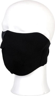 Biker mask half face black