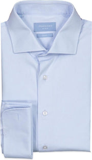 Profuomo   Overhemd Blauw Getailleerd - Maat UK17-EU43 - Heren - Never out of stock Collectie - Katoen