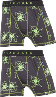 Claesens - Jongens - Claesens - Jongens 2-pack Boxershorts Glow in the  - Grijs - 152