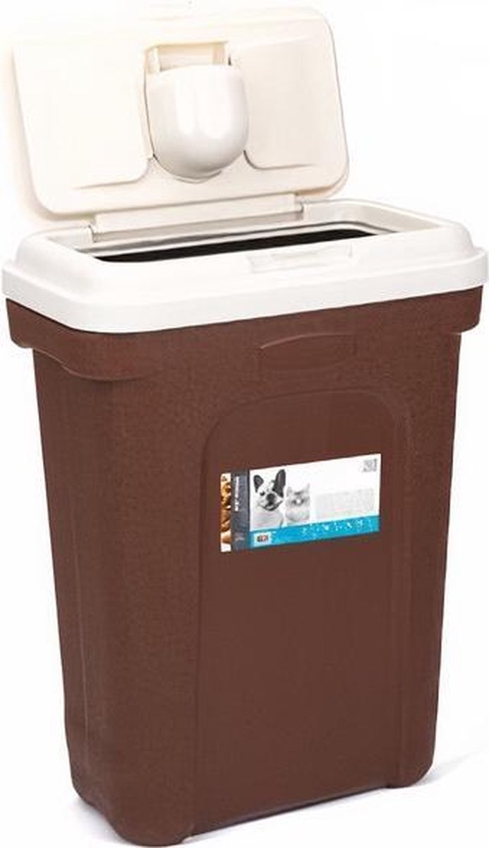 M-pets Voedselopslag 70 Cm 27 Liter Bruin/wit