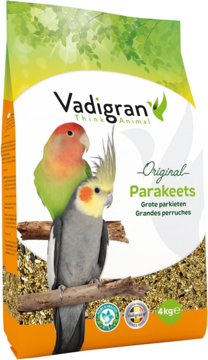 Vogelvoer Vadigran Grote Parkieten 4 Kg