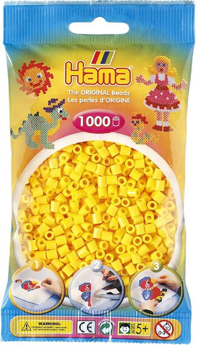 Hama 207-03 Bag 1000 Beads Yellow