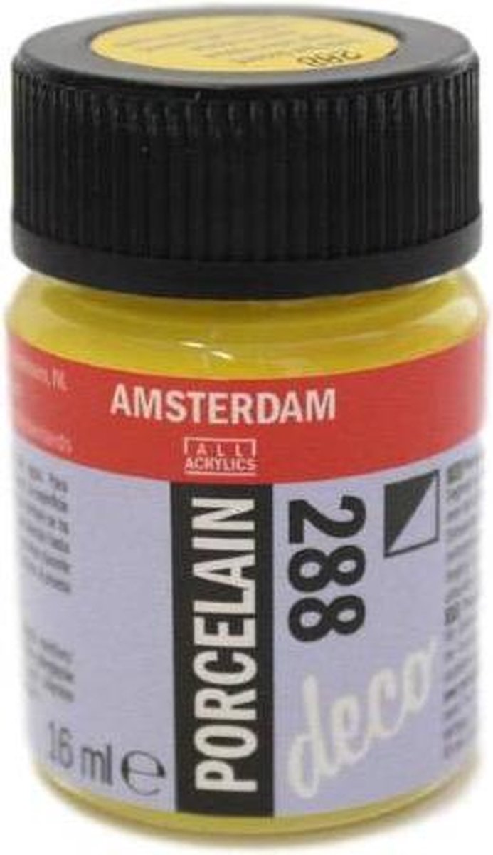 Amsterdam deco porcelain 288 Heldergeel Dekkend
