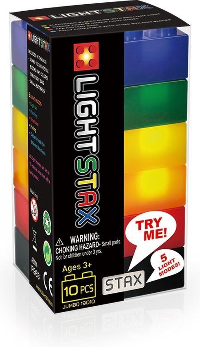 STAX 19010 STAX Junior STAX Jumbo 10 bouwen met licht