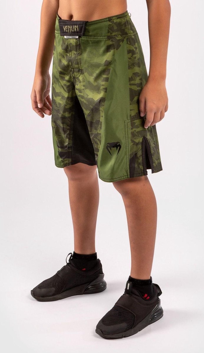 Venum Trooper Kids Fightshorts Forest Camo Zwart Kies uw maat: Kids - 14 Jaar