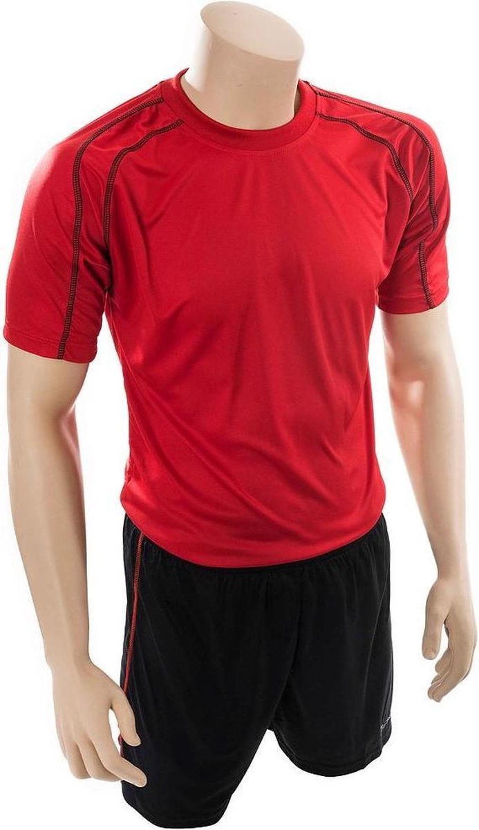 Precision Voetbalshirt- En Broek Lyon Unisex Rood/zwart Mt Xl