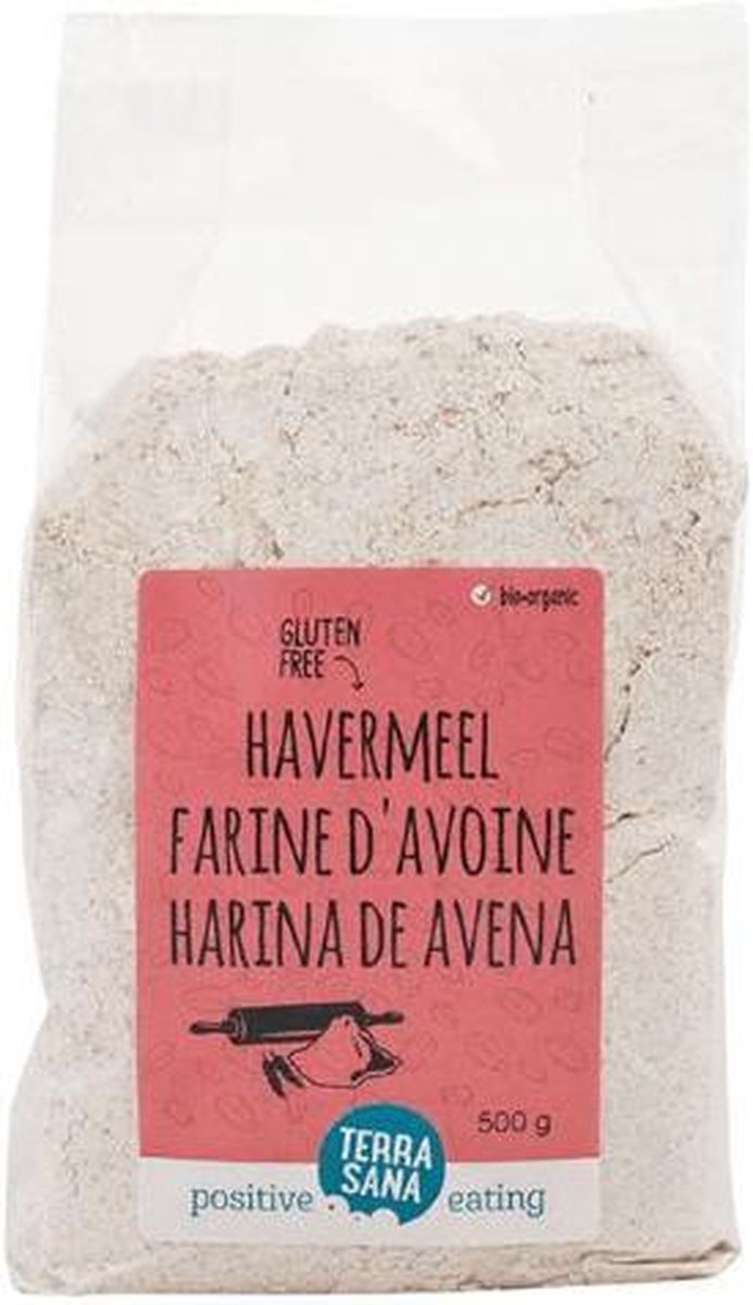 Havermeel TerraSana (Glutenvrij) - Zak 500 gram - Biologisch