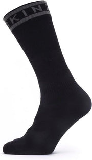 Sealskinz Waterproof Warm Weather Mid Length Sock with Hydrostop Fietssokken Unisex - Maat M