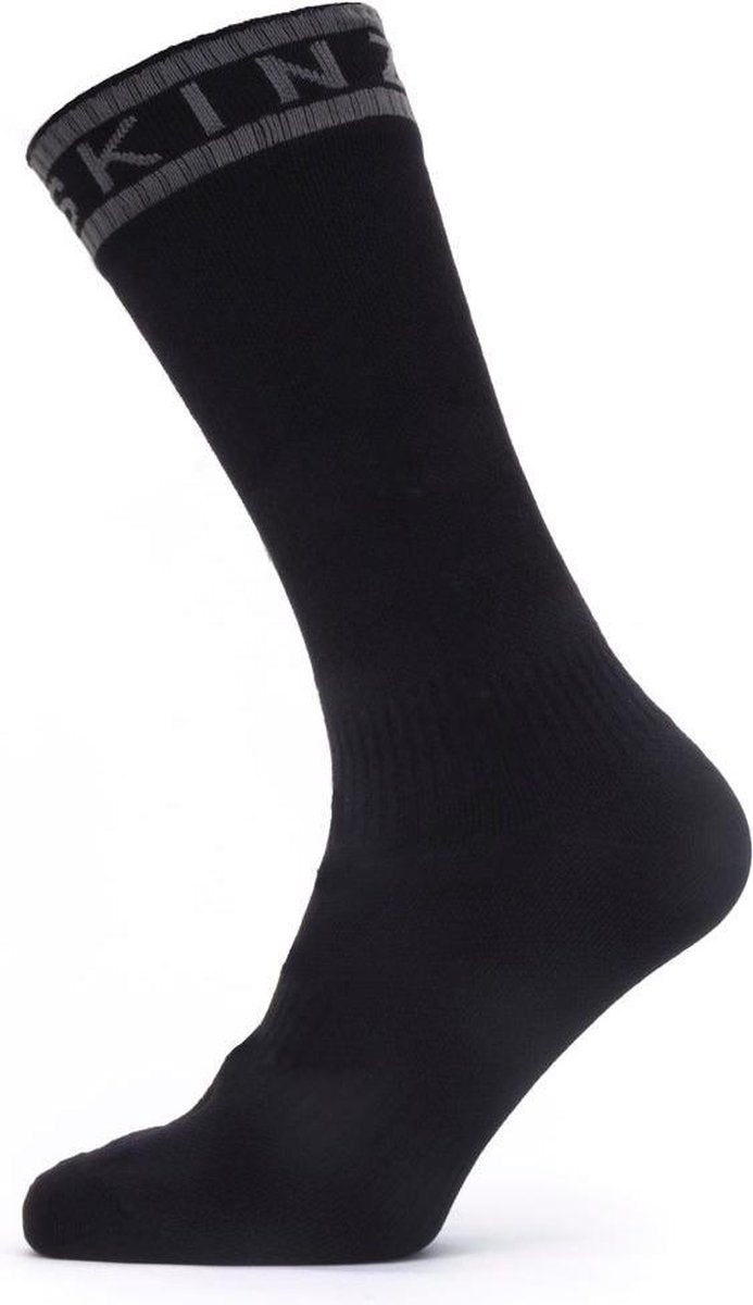 Sealskinz Waterproof Warm Weather Mid Length Sock with Hydrostop Fietssokken Unisex - Maat M