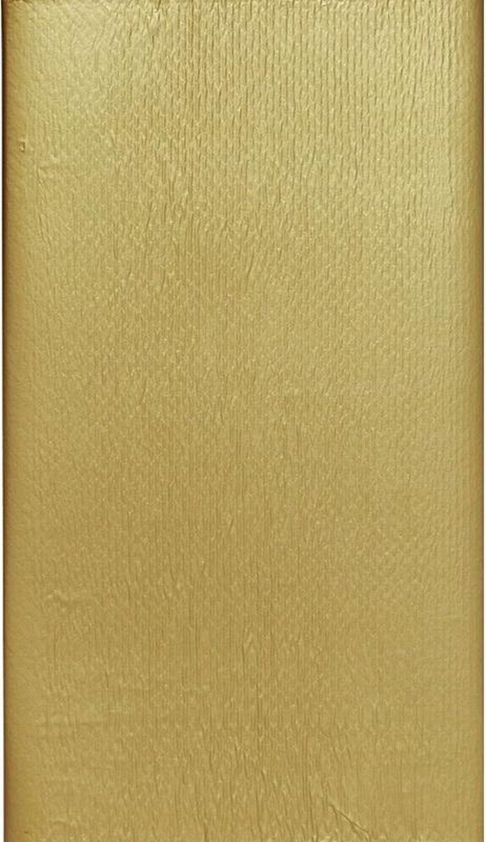2x Goudkleurig tafelkleed 138 x 220 cm - wegwerp tafellaken