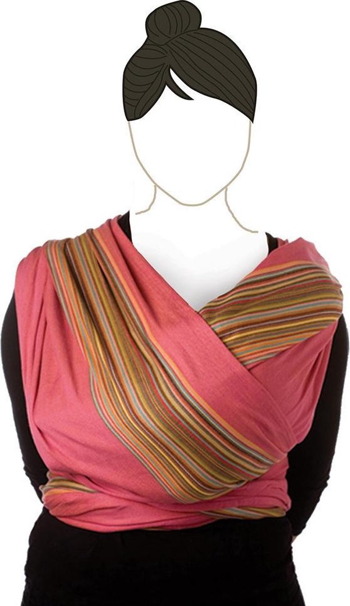 Babylonia BB SLEN Draagdoek Baby - 460 cm - Pink Pepper