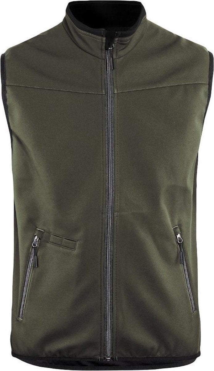 Blaklader 3850 Softshell Bodywarmer Groen/Zwart