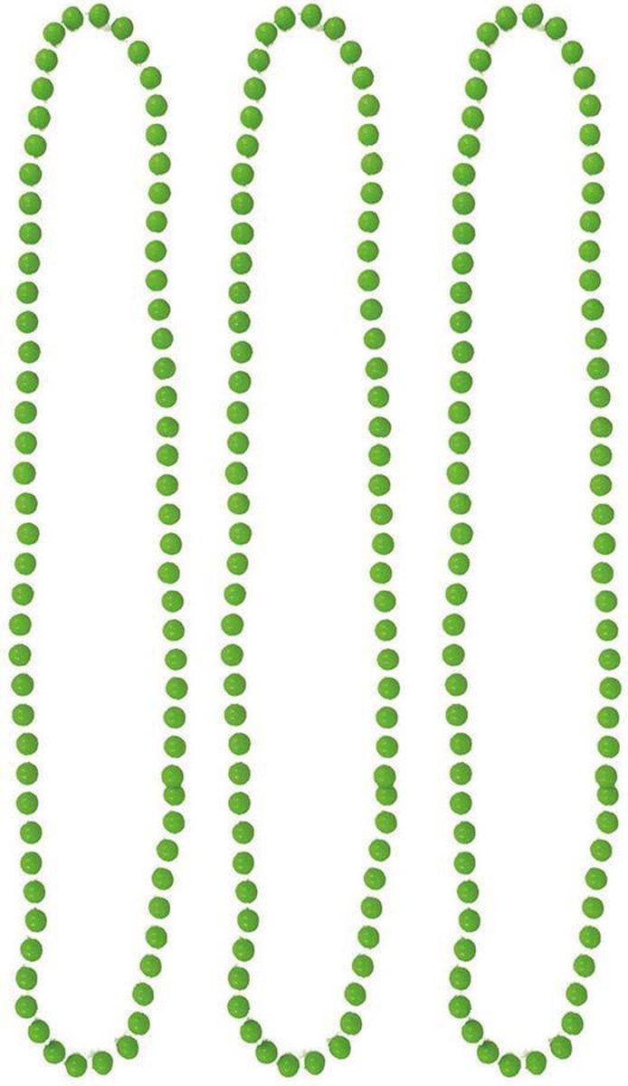 Parelketting groen 3 stuks