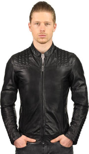 Versano Waco Leren Heren Bikerjack Heren Jack 3XL - Zwart