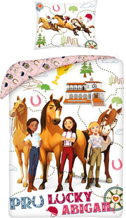 Spirit Dekbedovertrek 140x200cm Grote Kussensloop 70x90cm 100%Katoen