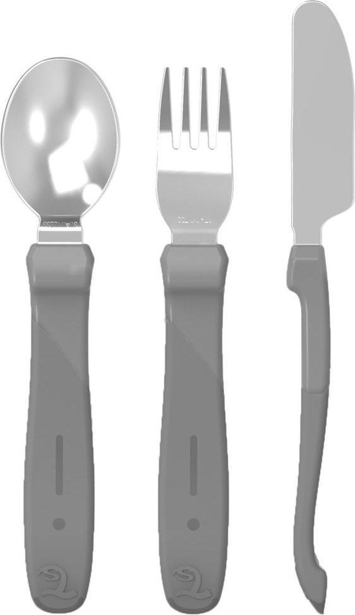 Twistshake Peuter Bestekset +12M Pastel Grey